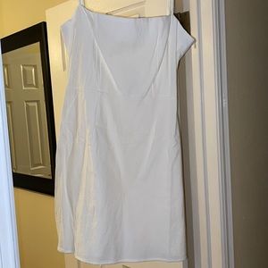 White Summer dress lose fitting.